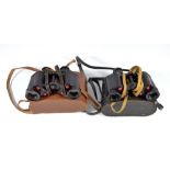 TAYLOR-HOBSON; a cased pair of military issue Bino Prism 6x binoculars dated 1943,
