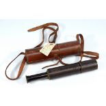 A 1.5" black lacquered four-draw telescope inscribed 'Arthur Cartwright 1873, G.G.P.