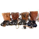 BARR & STROUD; a pair of military issue 7x cased binoculars, no.