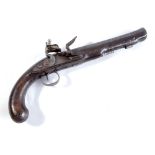 A short flintlock blunderbuss pistol, with various proof marks,