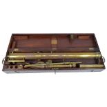 NEWTON & CO OF TEMPLE BAR LONDON; a mahogany cased brass 2.