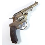 A six shot 11mm centre-fire French ordnance M1873 double action revolver,