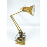 HERBERT TERRY; an original mid-20th century marbled Anglepoise lamp.