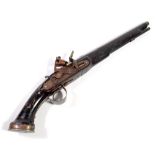 A 20th century replica of a Commonwealth dog lock pistol,