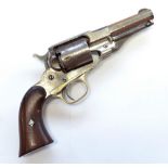 REMINGTON; a five shot rimfire revolver, the barrel stamped 'Patented Sept. 14. 1858. March 17.