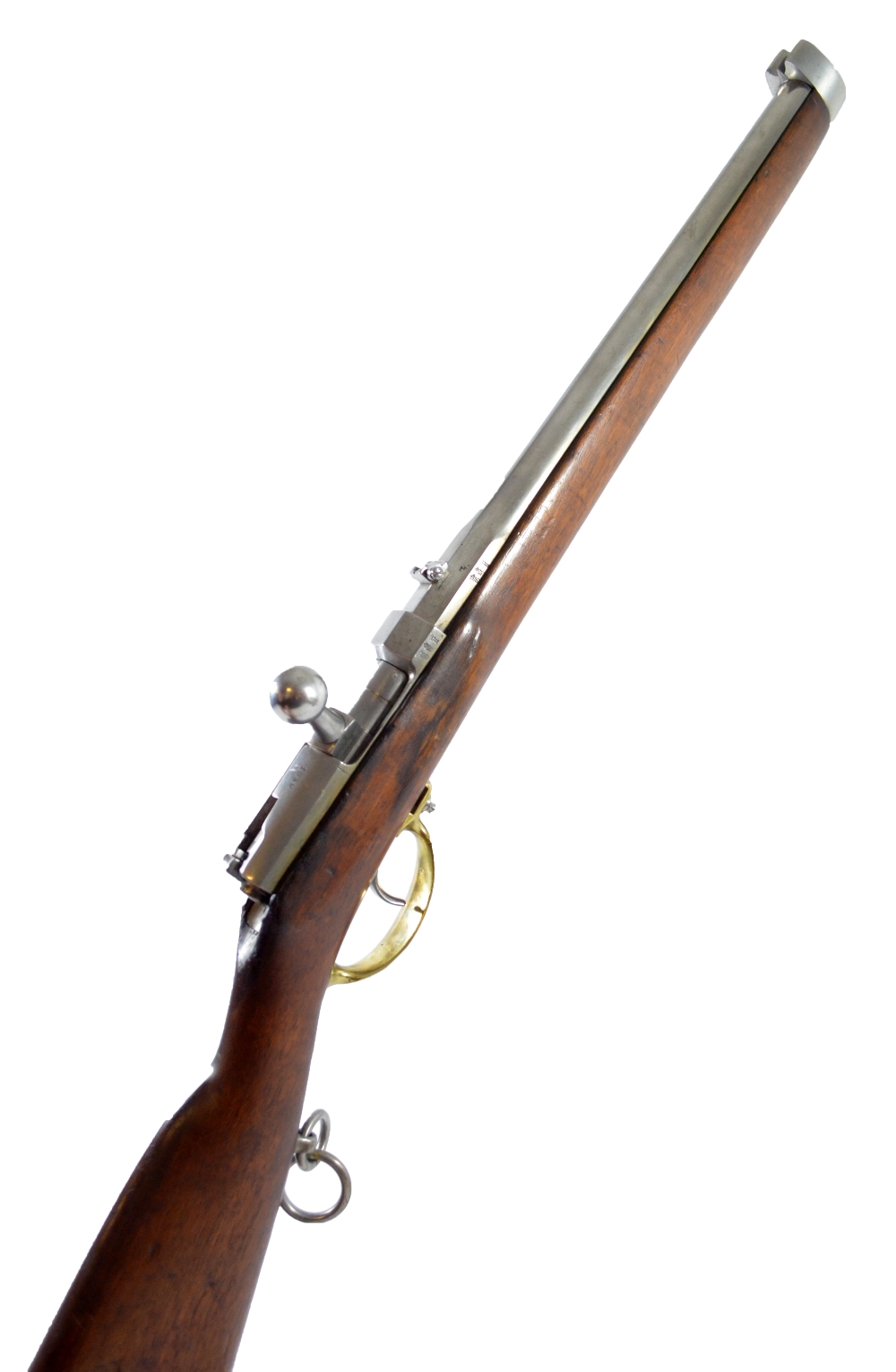 A Dreyse M/57 needle gun carbine rifle, stamped '1859',