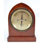 A mid to late 19th century oak cased telegraph signal indicator and galvanometer,