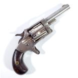 A five shot rimfire revolver, the frame stamped 'Marquis of Lorne', with rosewood stock, length 17.