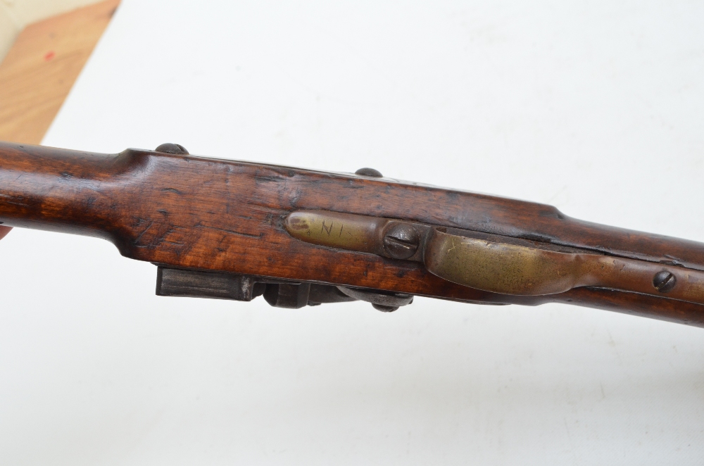 A flintlock 3-band musket, length 145cm, - Image 2 of 3