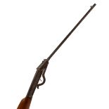 A .22 break barrel air rifle, possibly a Daisy, in poor condition, length 89cm.