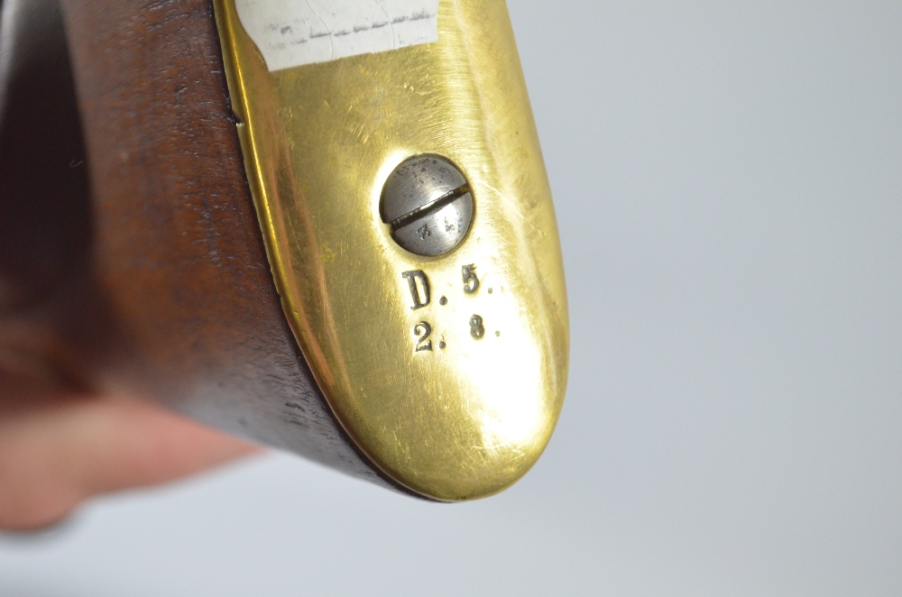 A Dreyse M/57 needle gun carbine rifle, stamped '1859', - Image 3 of 4