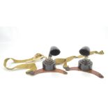 Two WWII period breast transmitters, both stamped 'No.