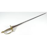 A 1796 pattern heavy cavalry dress sword, with wirework grip,