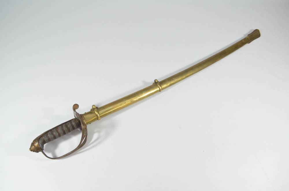 A Victorian light cavalry sabre, with wirework shagreen grip, - Image 4 of 7