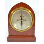 A mid to late 19th century oak cased telegraph signal indicator and galvanometer,