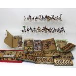 A collection of c1900 German manufactured Zinnfiguren flat painted model soldiers to include