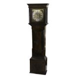 William Lister Knightly; a c1780 oak longcase clock with brass 30-hour movement,