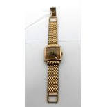 Benrus; a c1940s Art Deco tank-style gentlemen's watch,