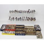 A collection of c1900 German manufactured Zinnfiguren flat painted model soldiers to include