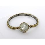 Girard-Perregeaux; a c1940s ladies' wristwatch, round gold filled case,