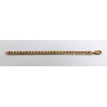 A gentlemen's 9ct gold link chain bracelet, approx 31.2g.