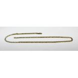 A 14ct gold link necklace, approx 21.2g.