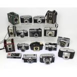 A quantity of approximately thirty cameras to include a Koroll 24S, a EMI K 35,