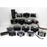 Approximately thirty cameras to include an Agfa Silete 1,