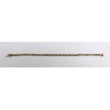 A 14ct gold link chain bracelet, approx 7.7g.