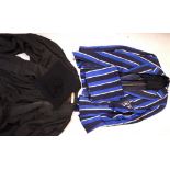 A c1950 University of Liverpool blazer and scarf and a graduates' gown, hood and cap (5).