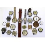 Twenty-three ladies' and gentlemen's wrist and pocket watches,