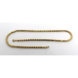 An 18ct gold link chain necklace, approx 14g.