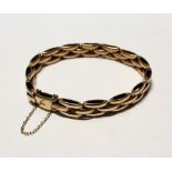 A 9ct gold link bracelet, approx 19g.