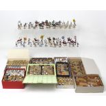 A collection of c1900 German manufactured Zinnfiguren flat painted model soldiers to include 'Seven