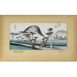 After Ando Hiroshige (1797-1858); a woodblock print,