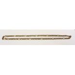 A 9ct gold link chain necklace, approx 23g.