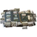 A postcard album of predominantly early 20th century topographical cards,