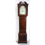 Thompson of Wolverhampton; a George III oak and mahogany cased eight-day longcase clock,