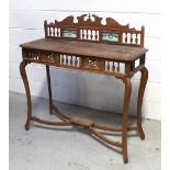 An Indian hardwood hall/side table,