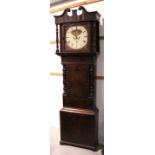 A large 19th century mahogany eight-day longcase clock,