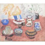 MARGARET HARMSWORTH (1928-2007); oil on canvas, still life study, signed 46 x 55cm, unframed.