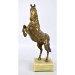 JOHN BLAKELEY; a gilded bronze limited edition figure 'Yearling', numbered 6/6, with certificate,