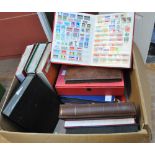 WORLD STAMPS, a large box of stockbooks and albums including Commonwealth etc.