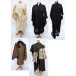 Five Japanese garments including a haori, kimono, etc (5).