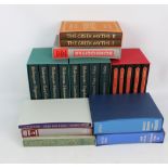 A group of folio society books to include two sets of four Shakespeare's works,