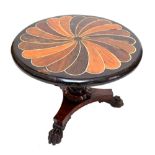 A 19th century Ceylonese centre table,