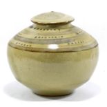 DAVID LEACH (1911-2005) for Lowerdown Pottery; a stoneware globular jar and cover,