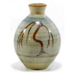 DAVID LEACH (1911-2005) for Lowerdown Pottery; a stoneware bottle,