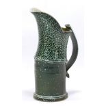 WALTER KEELER (born 1942); a salt glazed articulated jug, impressed mark, height 25.5cm (D).