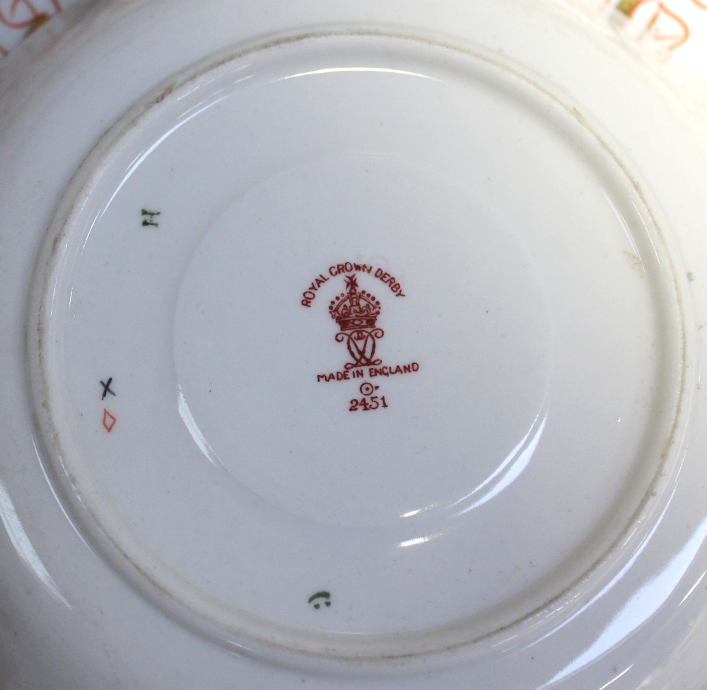 A large quantity of Royal Crown Derby Old Imari palette dinner and teaware to include three cake - Image 4 of 6